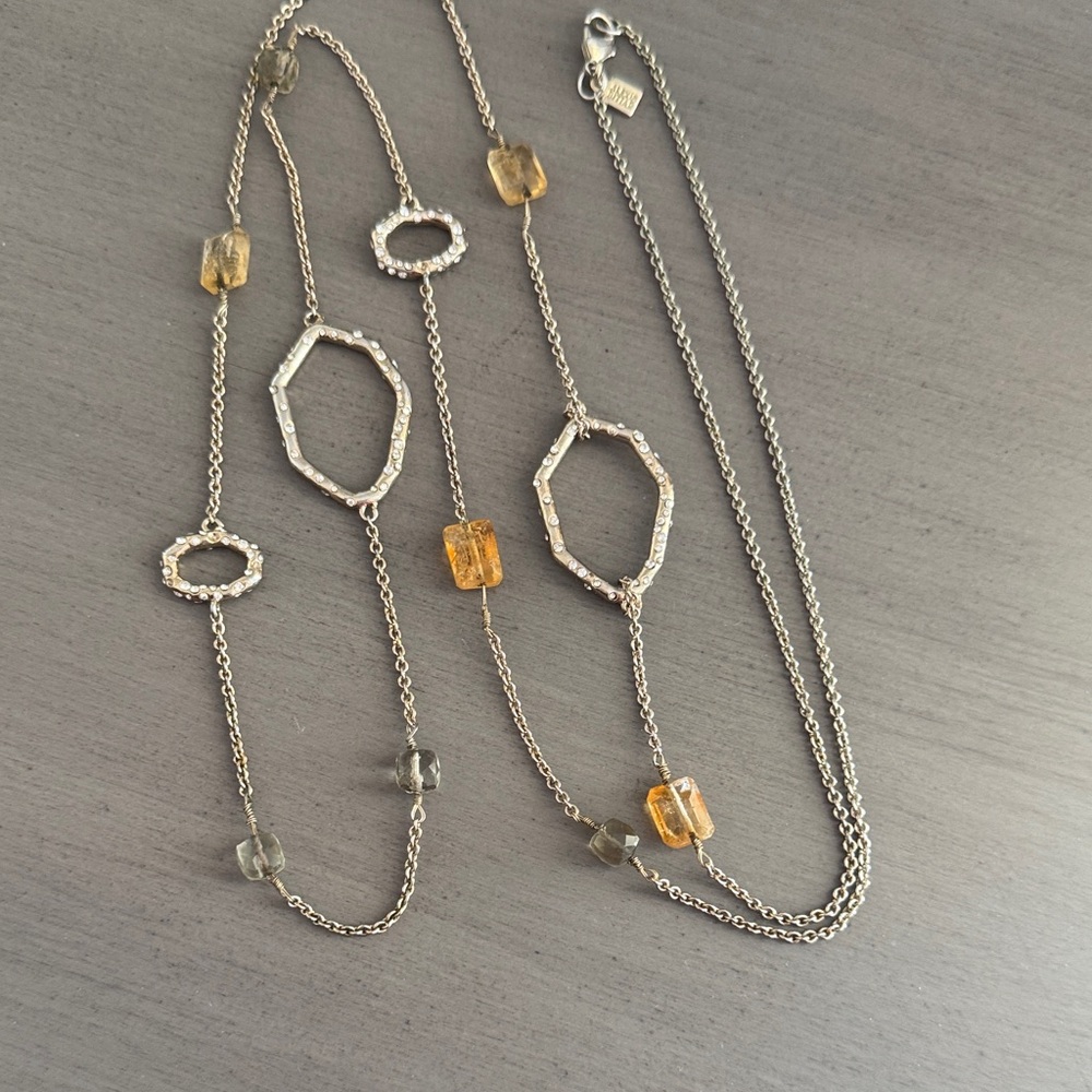 Alexis Bittar Necklace with Amber Accents